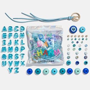 BaubleBar Mini DIY Bag Charm Bead Kit Evil Eye 🧿
